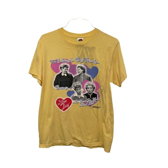 Vintage Womens  T-Shirt I Love Lucy Best Friends 2005 Fruit of the Loom xSz M I - Picture 1 of 8